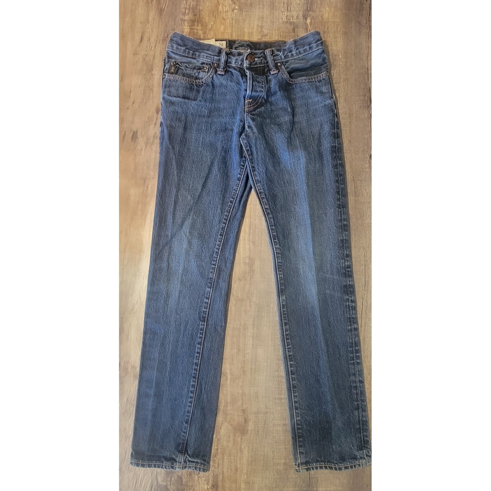 Abercrombie & Fitch The A&F Skinny Jeans Mens 28x30 Blue Denim Button Fly Pants